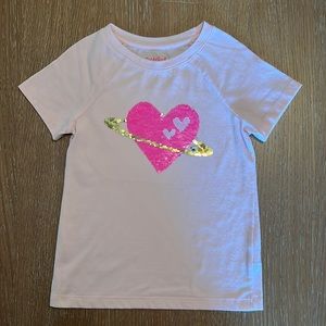 Cat & Jack flip sequin shirt